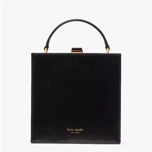 ♠️kate spade Fortune Favors Embellished 3D Top-handle Crossbody Bag, Black NWT - Picture 6 of 16